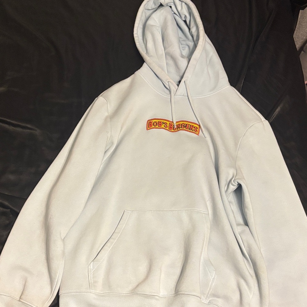 H&M Light Gray Hoodie with Logo